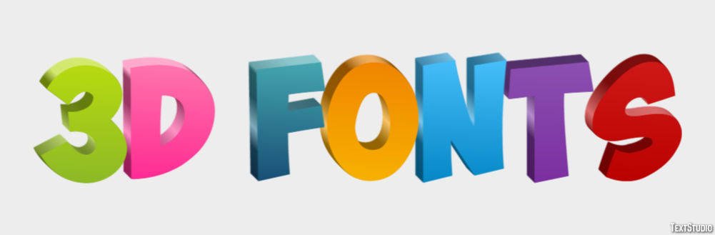 3d Fonts Texteffekt