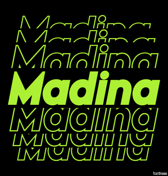 Madina Texteffekt