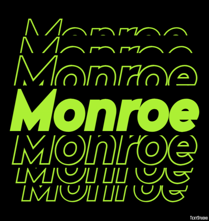 Monroe Efekt tekstowy
