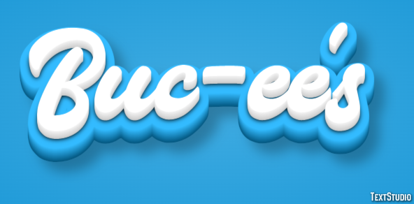 Buc-ee's Efecto de texto
