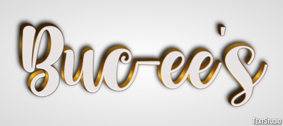 Buc-ee's Efecto de texto