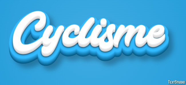Cyclisme Texteffekt