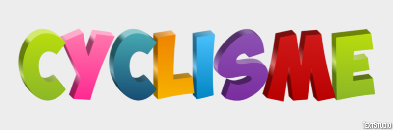 Cyclisme Texteffekt