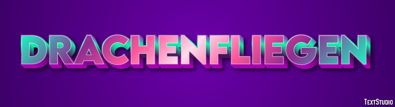 Drachenfliegen Efecto de texto