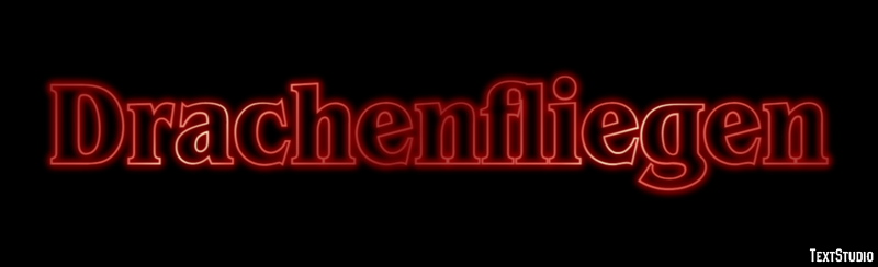 Drachenfliegen Efecto de texto
