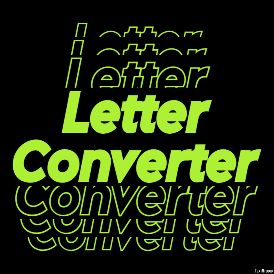 Letter Converter Efekt tekstowy