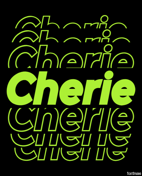 Cherie Texteffekt