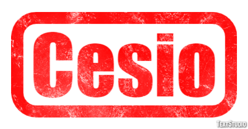 Cesio Effetto testo