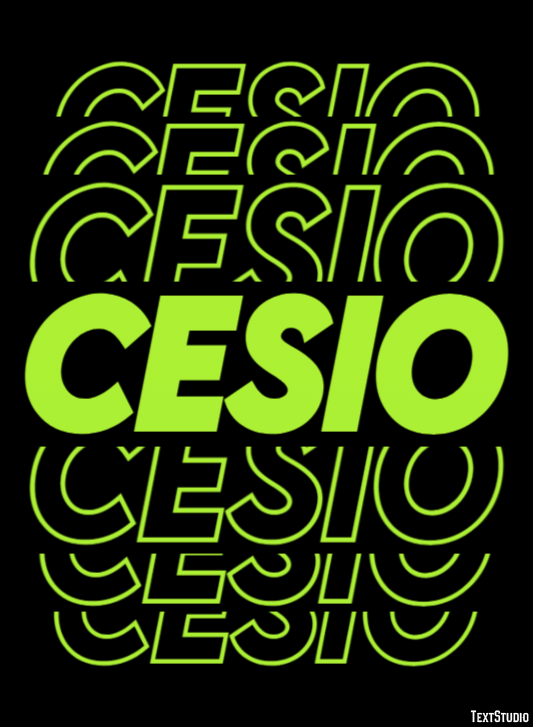 Cesio Effetto testo