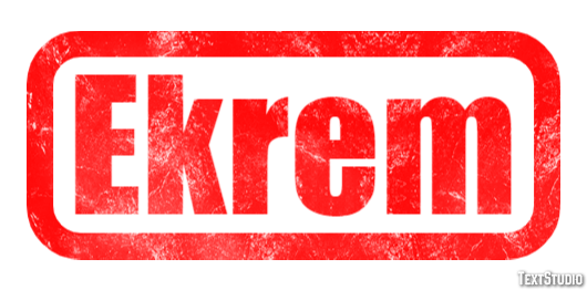 Ekrem Texteffekt
