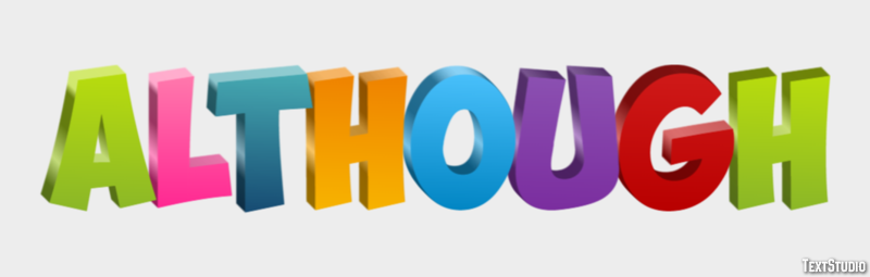 Although Text Effect