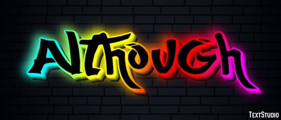 Although Text Effect