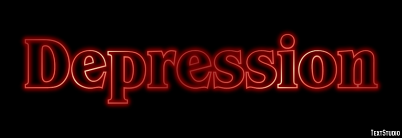 Depression Text Effect