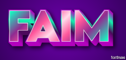 Faim Effet de Texte