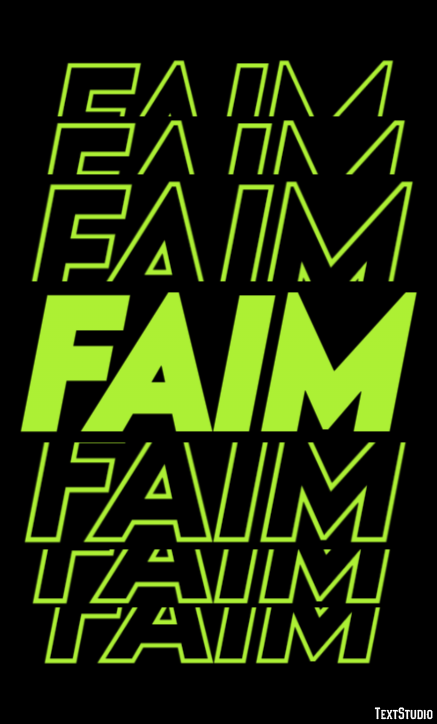 Faim Effet de Texte