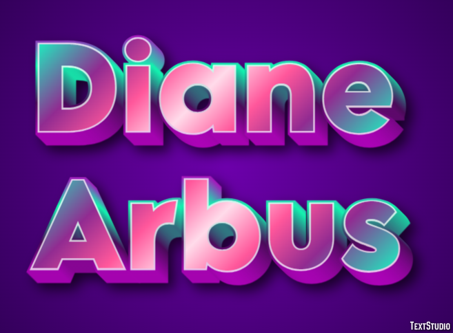 Diane Arbus Efeito do texto