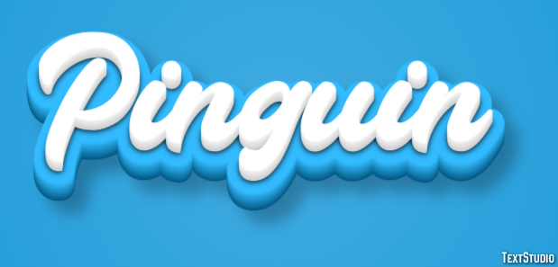 Pinguin Efecto de texto
