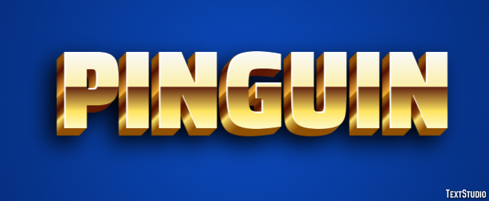 Pinguin Efecto de texto