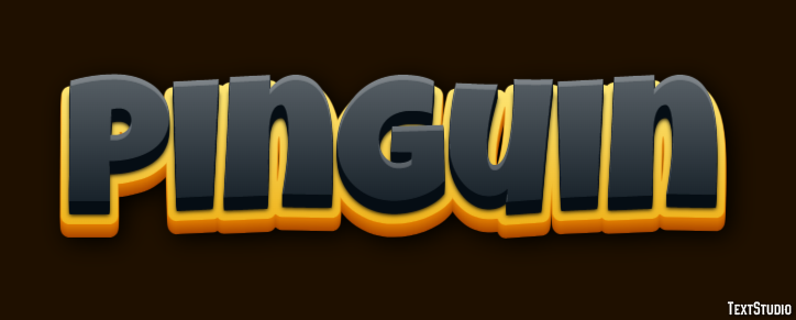 Pinguin Texteffekt