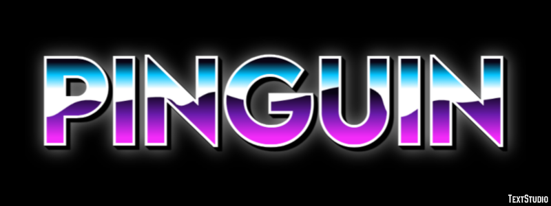 Pinguin Texteffekt