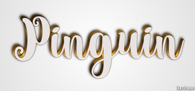 Pinguin Efecto de texto