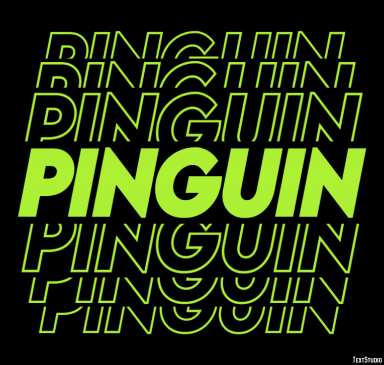 Pinguin Efecto de texto