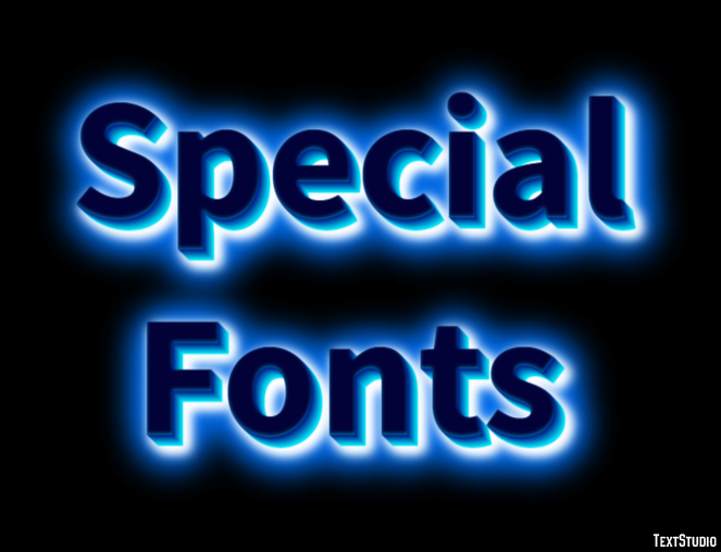 Special Fonts Эффект текста