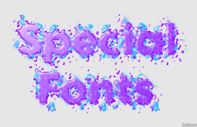 Special Fonts Effetto testo