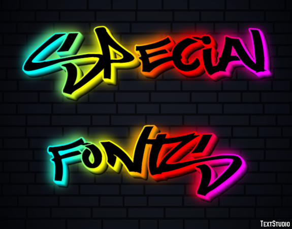 Special Fonts Effetto testo