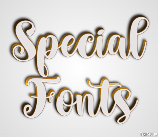 Special Fonts Effetto testo
