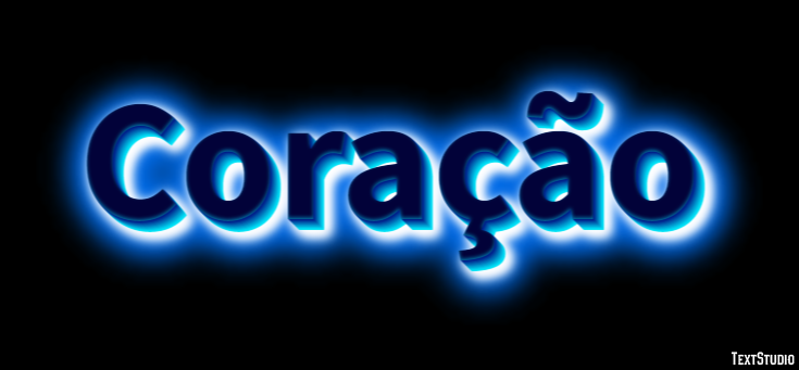 Coração Texteffekt