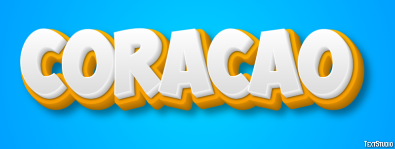 Coração Text Effect