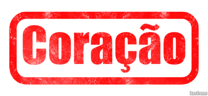 Coração Efekt tekstowy