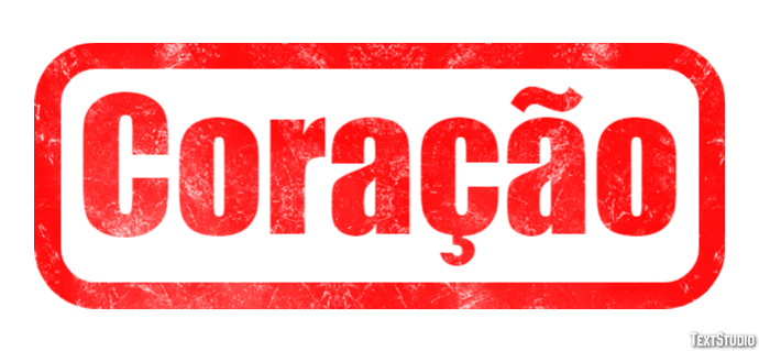 Coração Efecto de Texto
