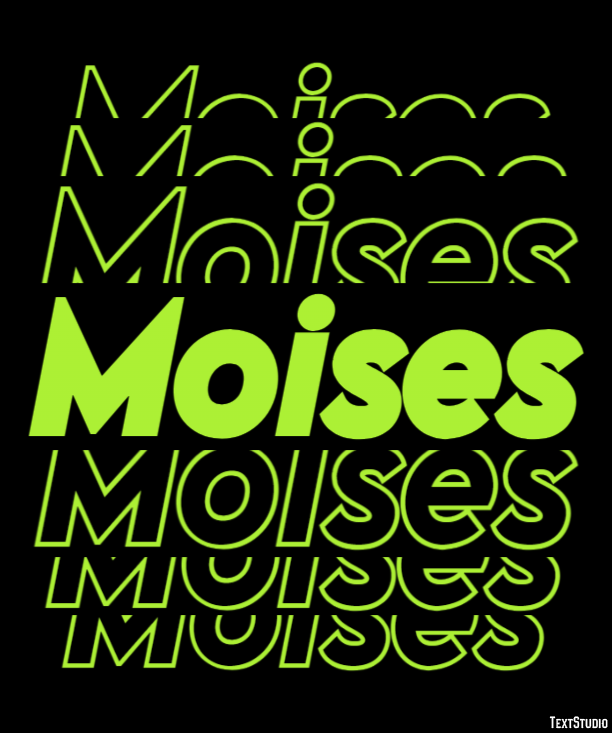 Moises Efekt tekstowy