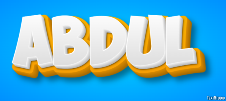 Abdul Text Effect