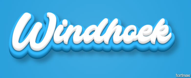 Windhoek Efeito de texto