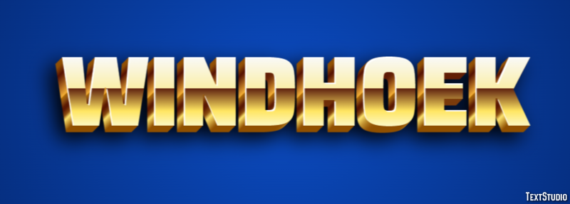 Windhoek Efecto de Texto