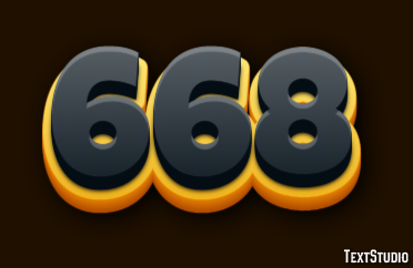 668 Text Effect