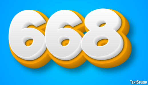 668 Text Effect