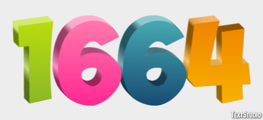 1664 Text Effect