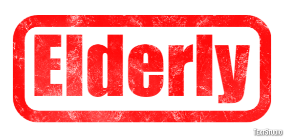 Elderly Text effect