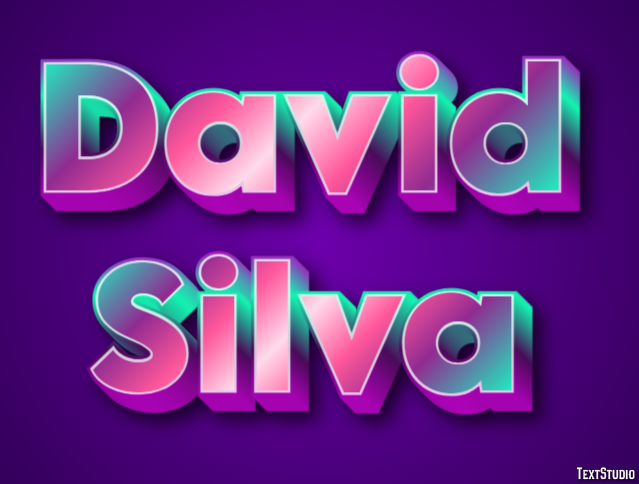 David Silva Efecto de Texto