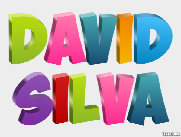 David Silva Efecto de Texto