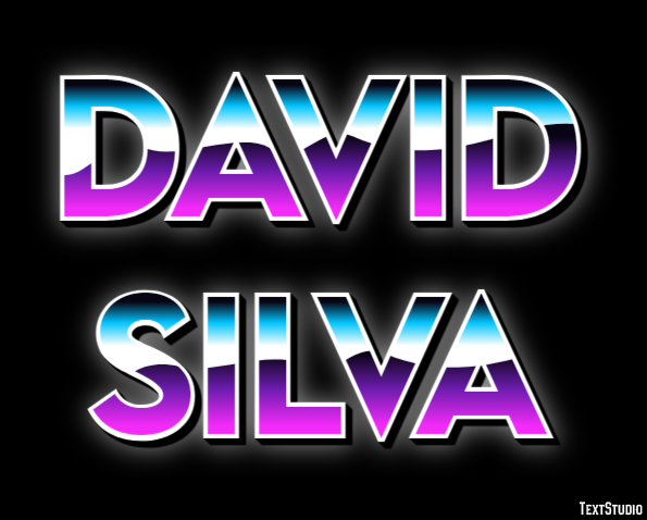 David Silva Text Effect