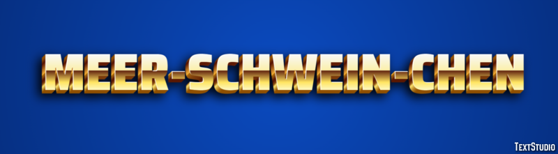 Meer-schwein-chen Texteffekt