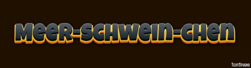 Meer-schwein-chen Texteffekt