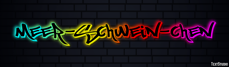 Meer-schwein-chen Texteffekt