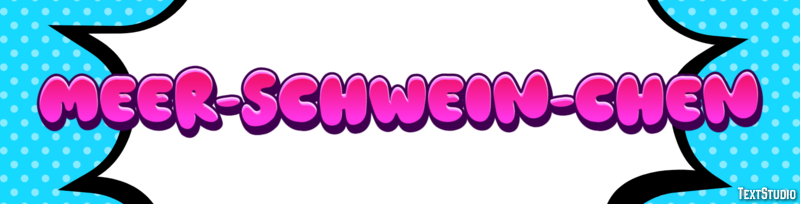 Meer-schwein-chen Texteffekt