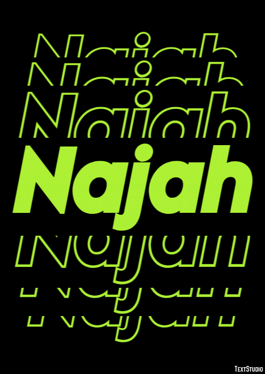 Najah Text Effect